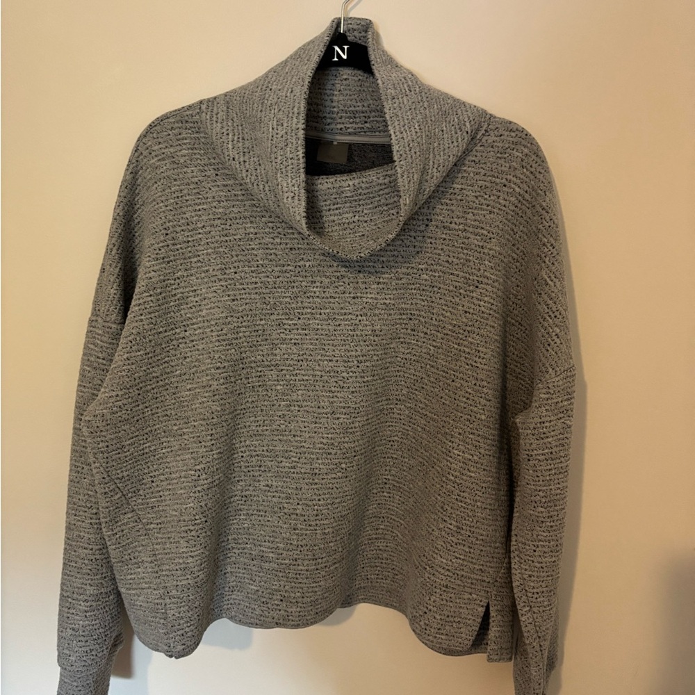 Calia Soft Knit Gray Cowl Neck Sweater
